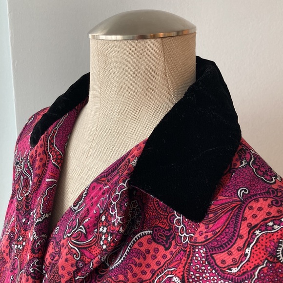 Morton Weiner Montreal vintage fuschia paisley dress - Picture 4 of 9